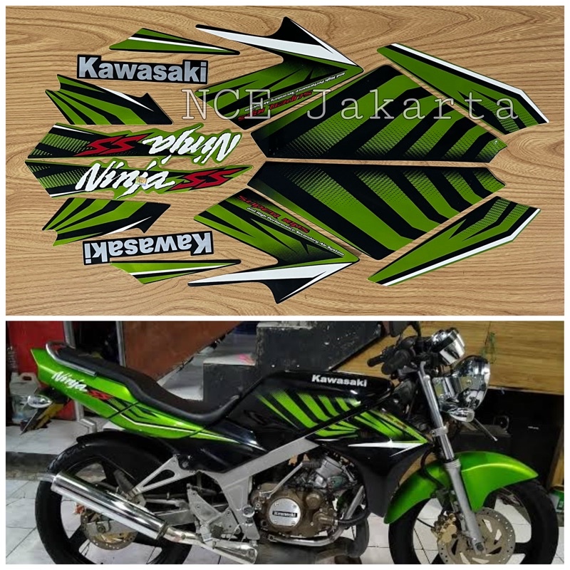 STIKER STRIPING NINJA SS 2014 HIJAU