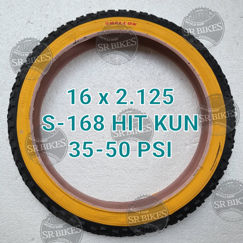 Ban Luar 16 x 2.125 = 57-305 Sepeda Lipat BMX. SWALLOW DELI TIRE