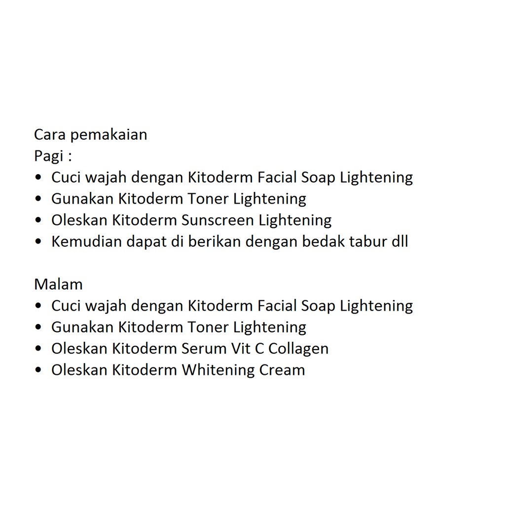 PAKET Kitoderm Whitening Deluxe Original / Paket Pemutih Anti Kusam isi 5 BPOM Aman
