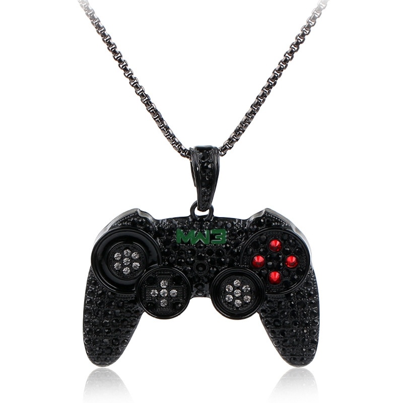 Hip Hop Gamepad Bentuk Liontin Kalung Pria / Aksesoris Perhiasan Fashion