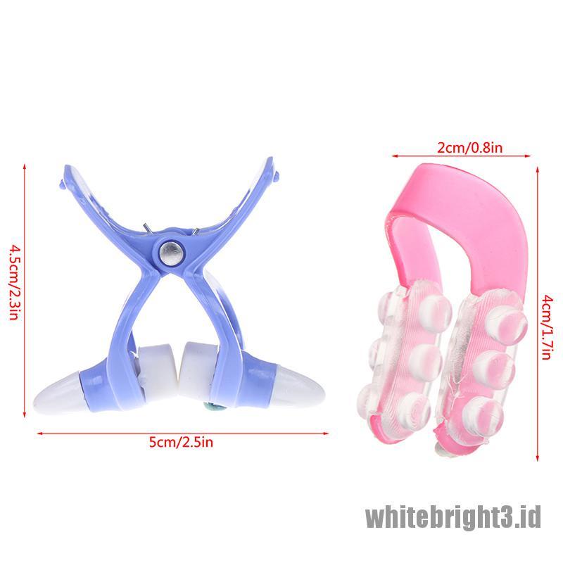 (white3) 2pcs Klip Pelurus / Pembentuk Hidung + Bridge