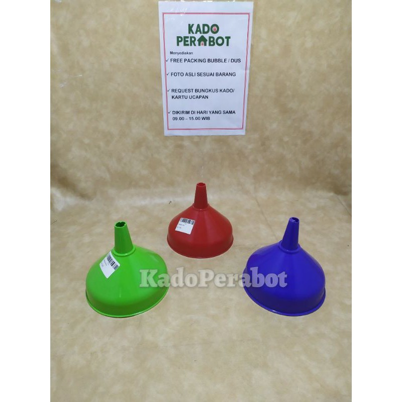 corong plastik serbaguna 20cm- corong plastik komet star - corong tebal