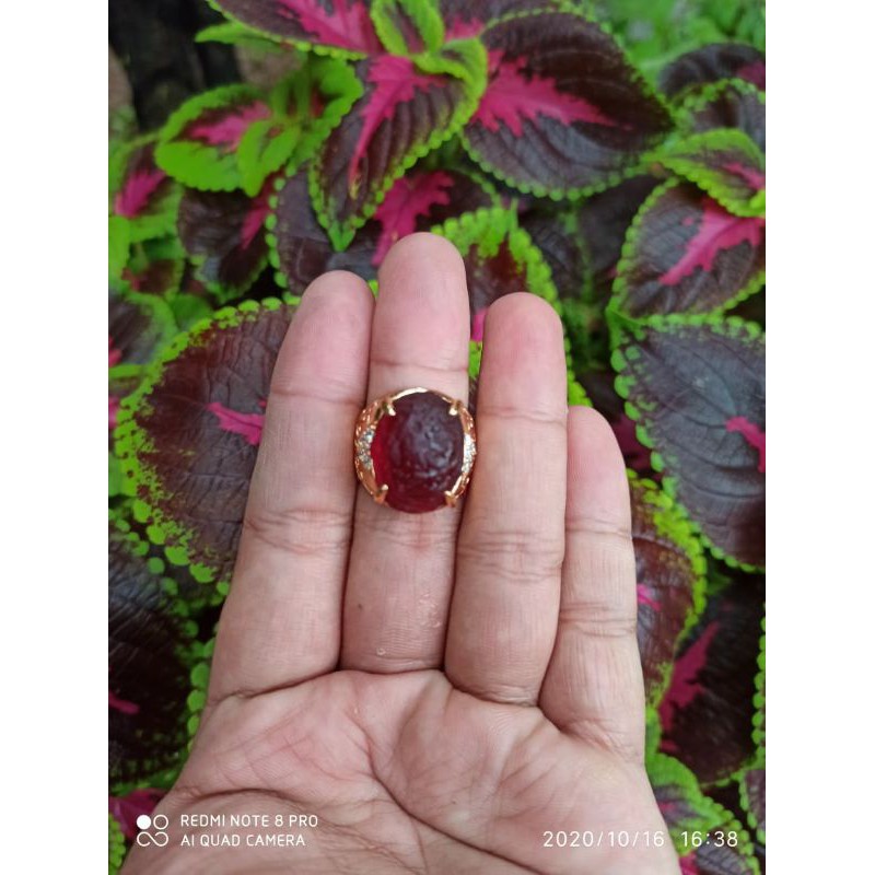 CINCIN BATU METEORIT MERAH (S)