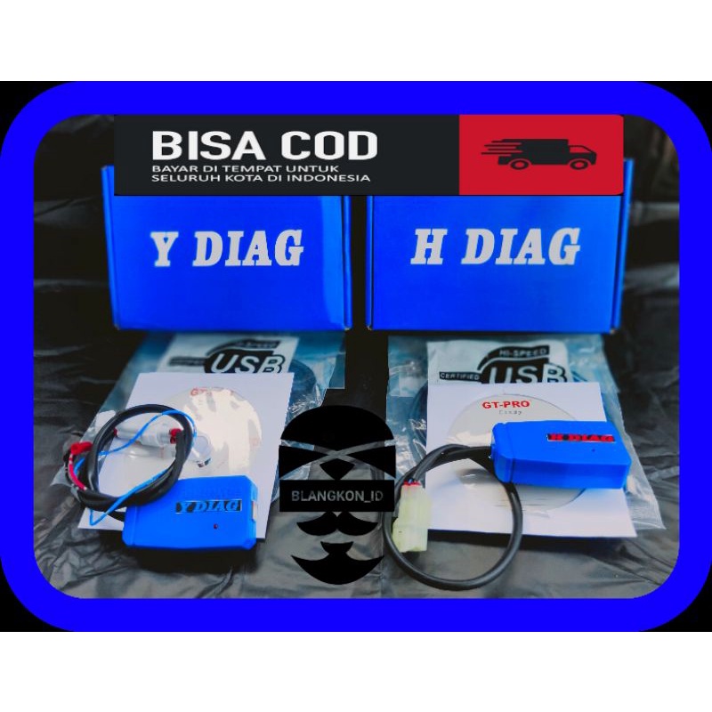 Scaner Scener Scanner Remap Diagnostik Ecu Motor Injeksi H-Diag Y-Diag (Paket Satu Set)