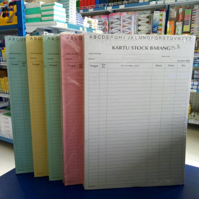 

Kartu stock ukuran B5