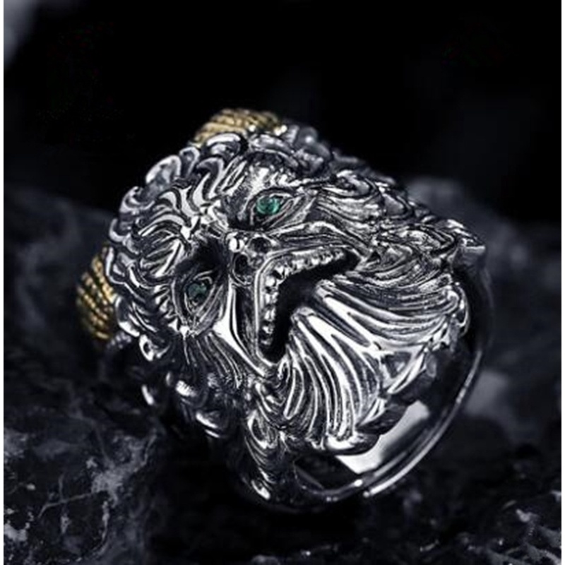 Cincin Pria Model Cakar Gaya Retro Gothic Punk Rock Untuk Pesta