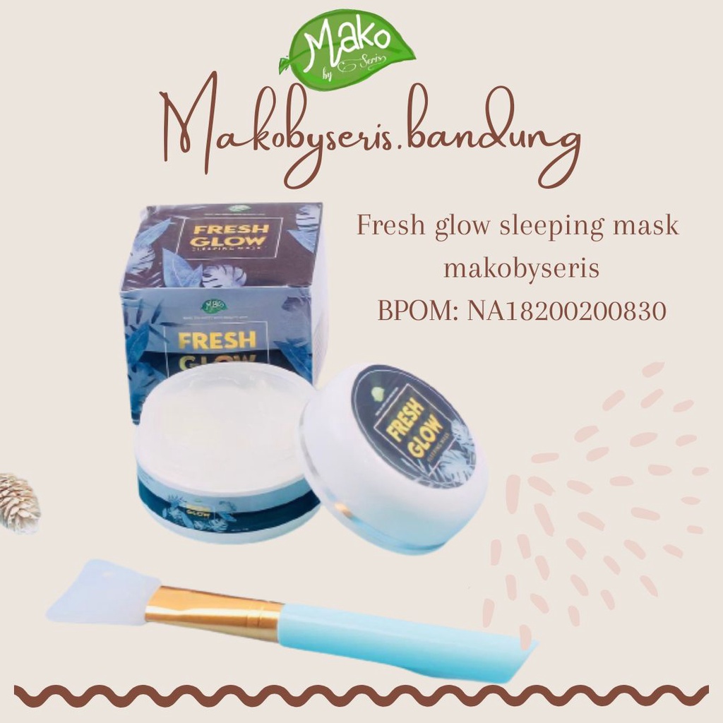 CREAM MOISTURIZER / SLEEPING MASK MAKO BY SERIS| FRESH GLOWY SKIN DAY AND NIGHT CREAM SLEEPING MASK MAKO BY SERIES SERIS ORIGINAL MASKER WAJAH MAKO KRIM WAJAH MAKO