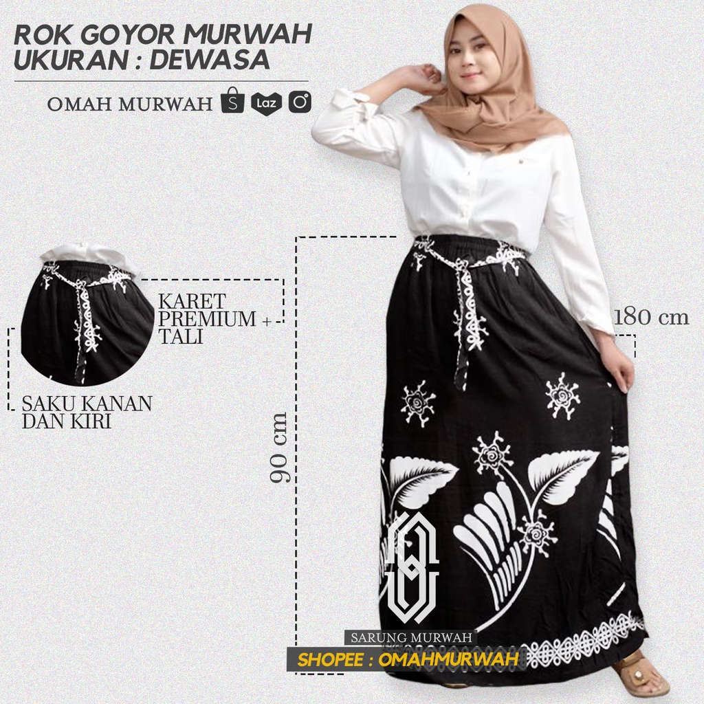 ROK SANTRI | ROK SANTRIWATI | ROK BATIK GOYOR NAINA | ROK MBAK SANTRI | ROK PONDOKAN | BAWAHAN WANITA ROK | ROK GOYOR | BAWAHAN ROK | PAKAIAN WANITA