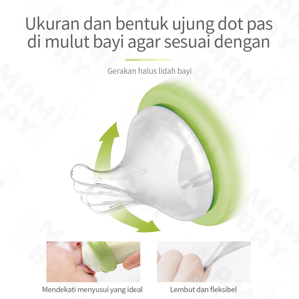 Mamibayi Dot bayi untuk pigeon mengganti nipple dot bahan silikon 5cm-5