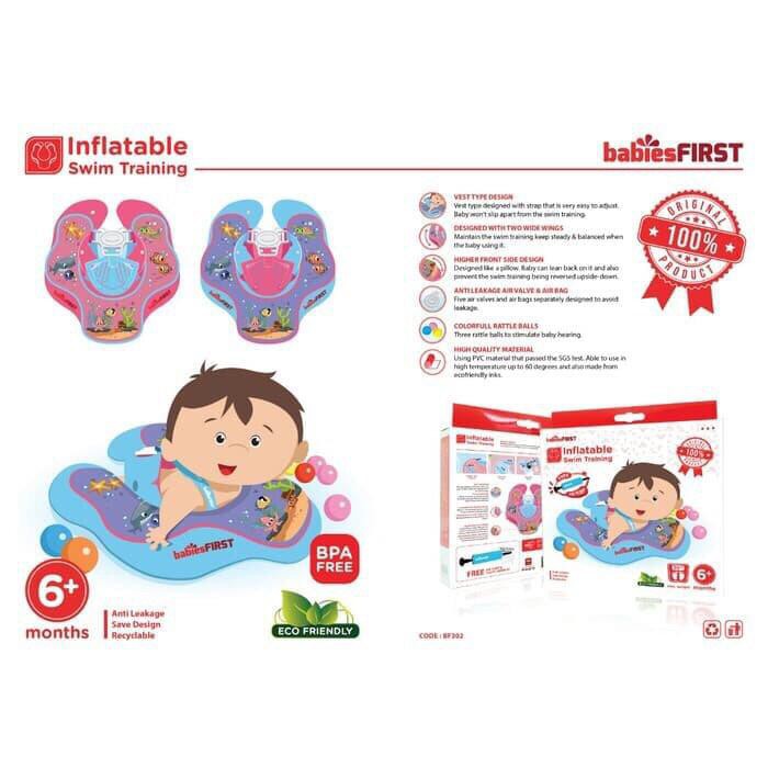 BabiesFirst Inflatable Baby Swim Training / Pelampung Bayi / Pelampung Renang Bayi / Ban Renang Bayi