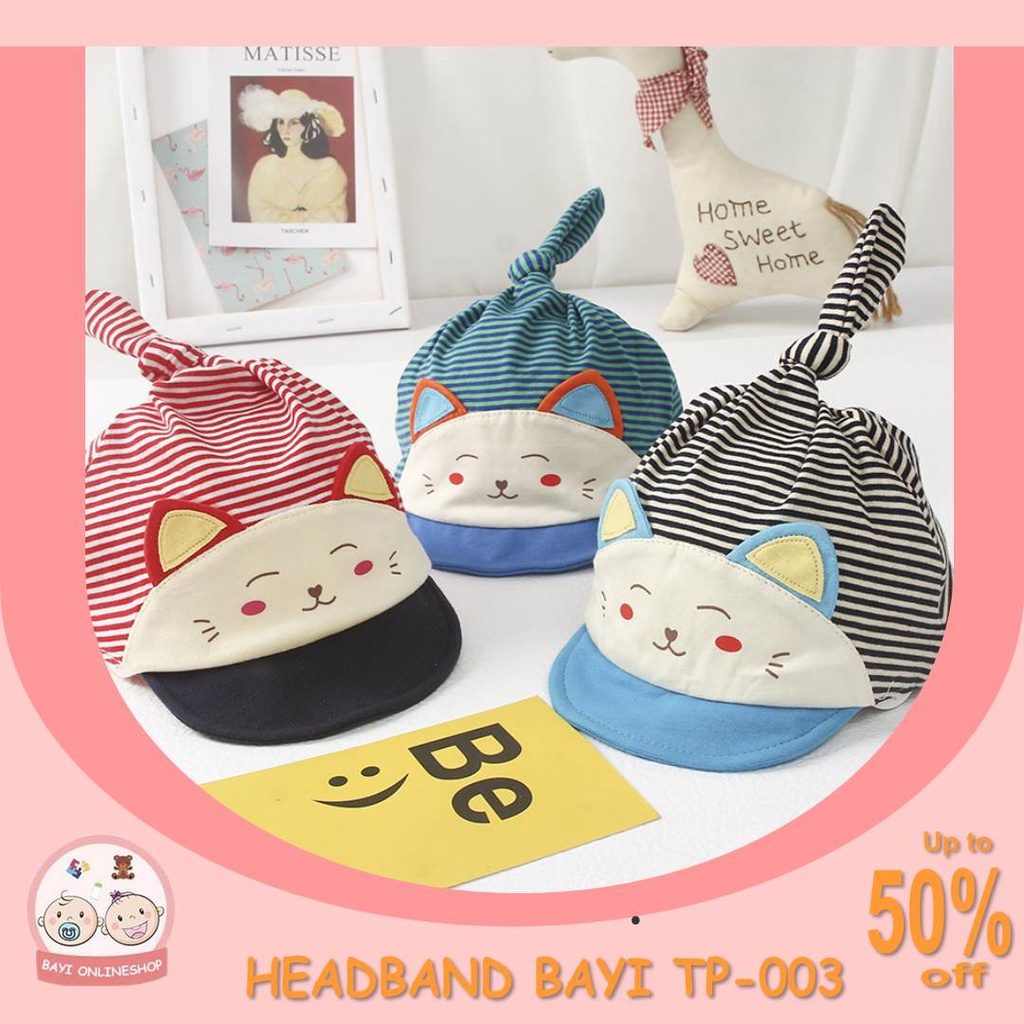 TP003  Topi Bayi Anak Newborn Topi Bayi Perempuan Topi Bayi Laki Laki Topi Bayi Lucu Topi Baby