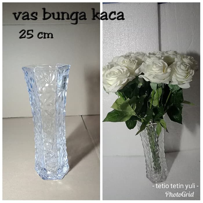 vas bunga kaca / vas kaca / vas bunga