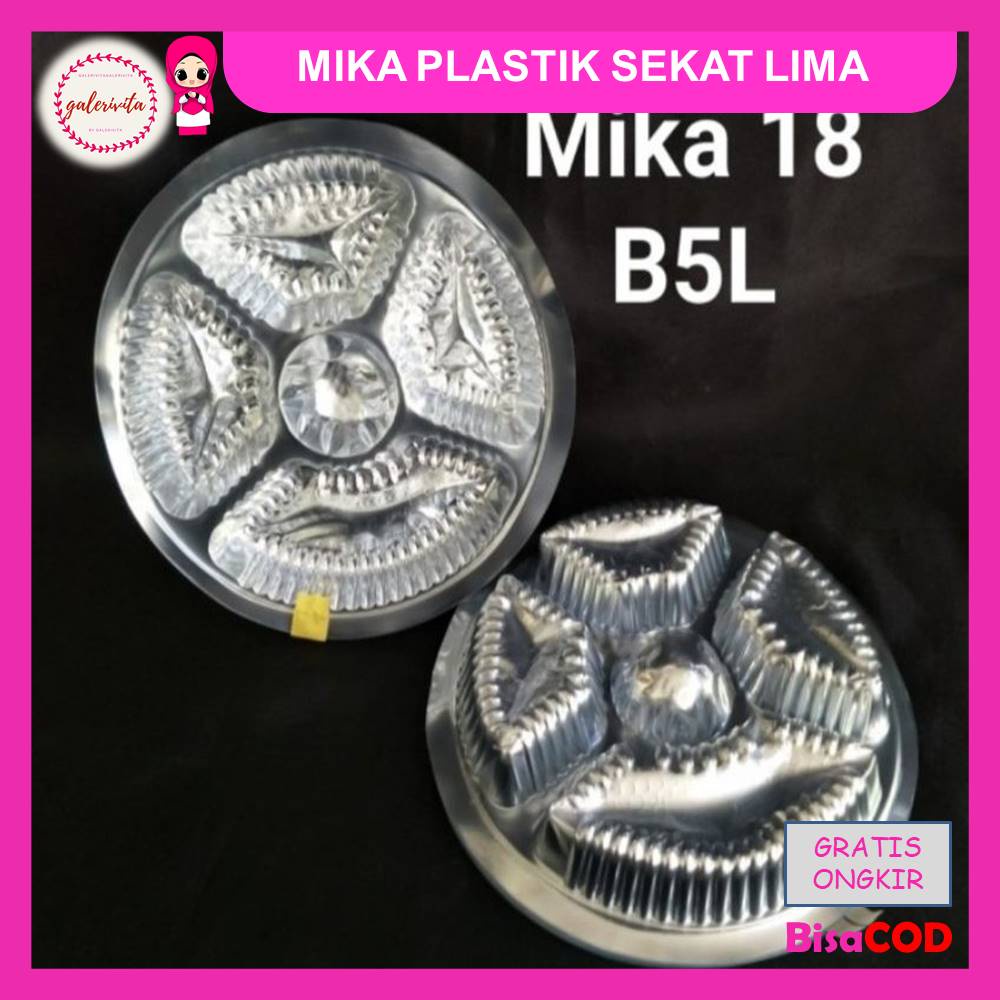 Mika Sekat Lima Isi Untuk Besek / Mika Besek Plastik