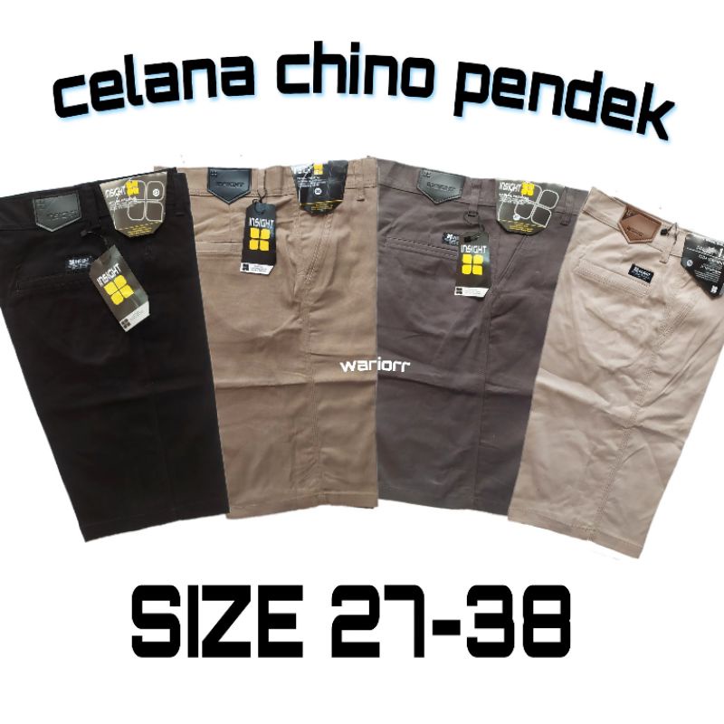 Celana Chino Pendek Stretch Pria Premium Size 27-38