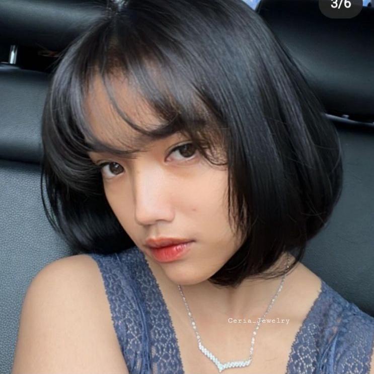 Model Baru.. Kalung Perak Asli Silver Wanita 925 Lapis Emas Putih Model Kalung Fuji Permata / Kalung