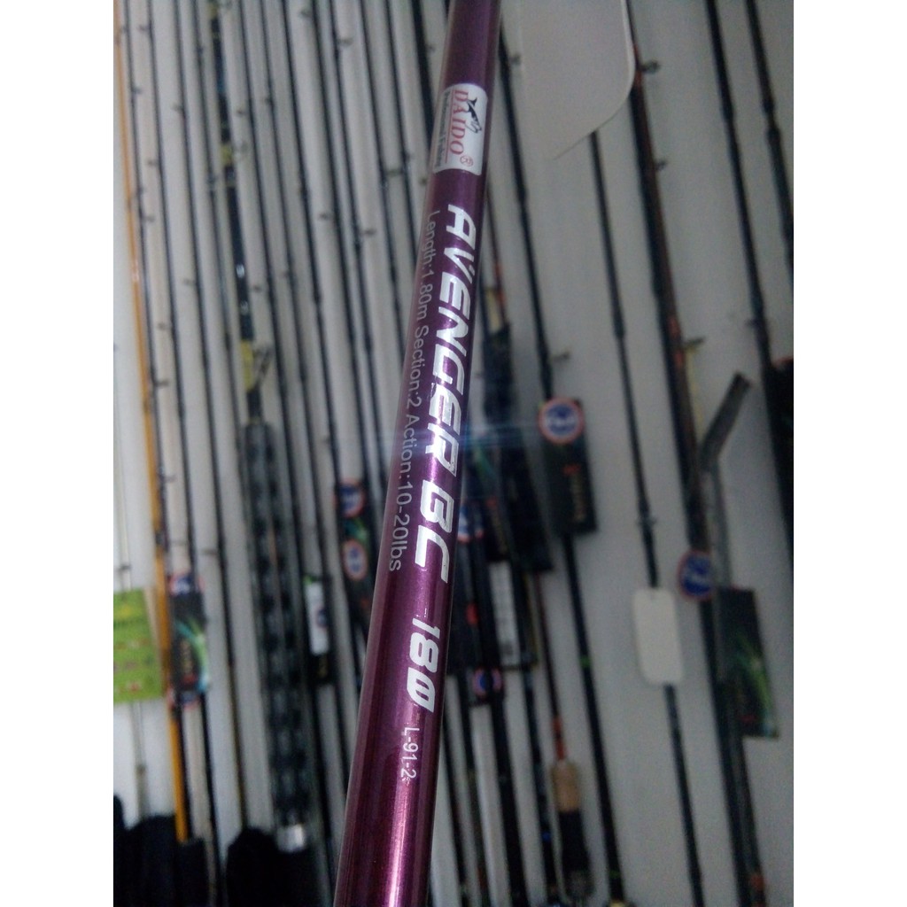 Alat Mancing Joran Baitcasting Daido Avenger 180 Cm Action 10-20 Lbs