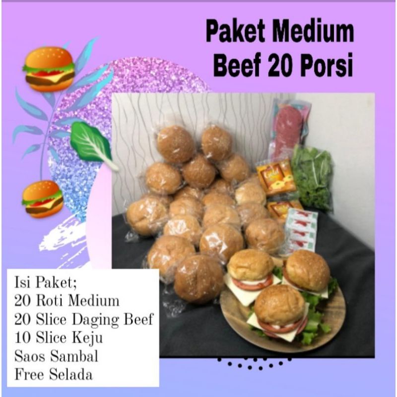 

Paket Burger Medium Komplit 20 Porsi