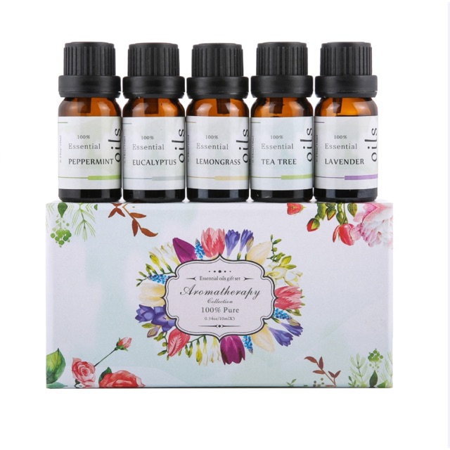 Firstsun Set Pure Essential Fragrance Oils Aromatherapy Diffusers 10ml 5PCS