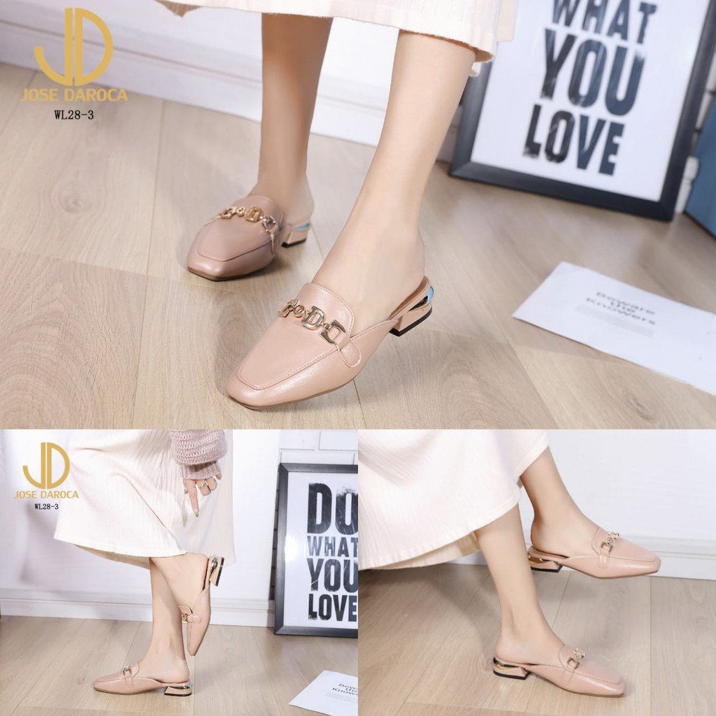 JOSE DAROCA Sepatu Flat Mules Shoes # WL28-3# ORIGINAL