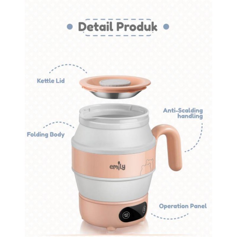 Emily Water Kettle 0.6Liter EPWK-72001