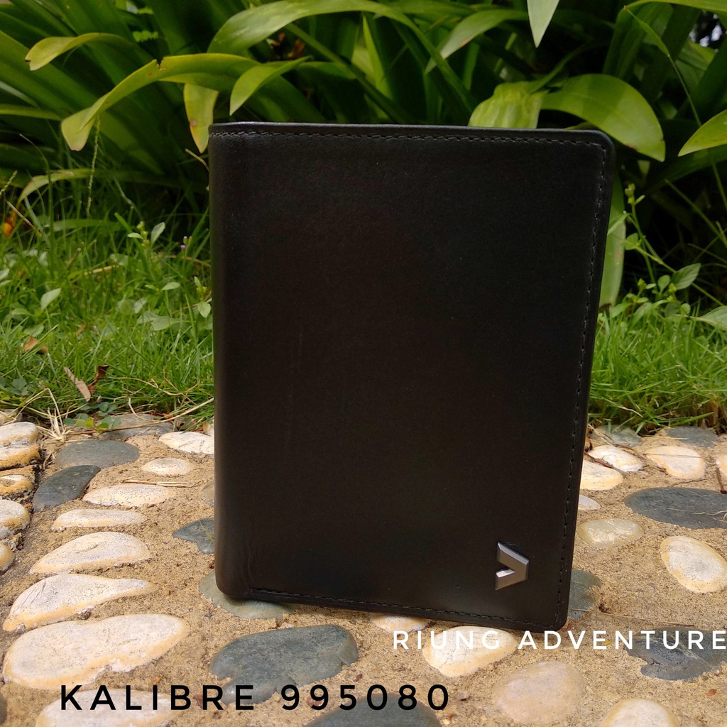 Dompet Kulit/Leather Pria 2 Lipat Kalibre 995080 Coklat Ori/Asli