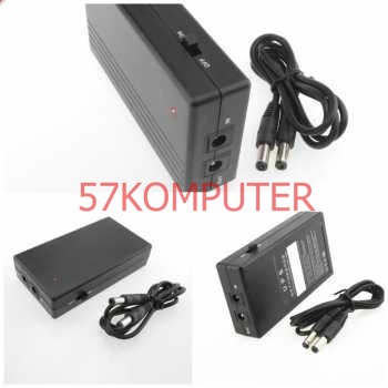 SOLUSI SAAT LISTRIK PADAM SMART UPS MINI PORTABLE 2000mAh 5V/2A UPS FOR ROUTER, CCTV, DVD, MP3