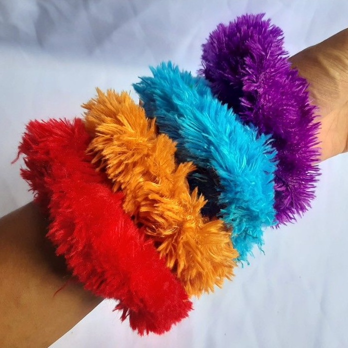 KUNCIR RAMBUT BULU HALUS / IKAT RAMBUT WANITA / IKAT RAMBUT BULU / AKSESORIS WANITA-1