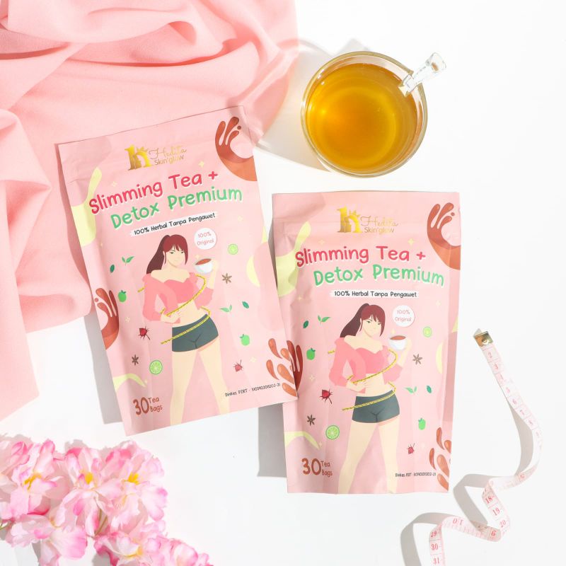 HEDITA SLIM BEAUTY SLIMMING TEA+DETOX AMPUH PREMIUM BY HEDITA SKIN'GLOW