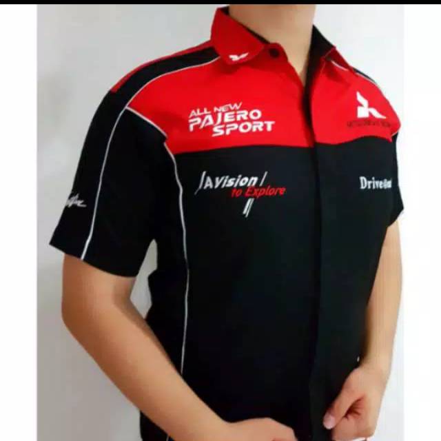 BAJU OTOMOTIF PAJERO SPORT WARNA HITAM