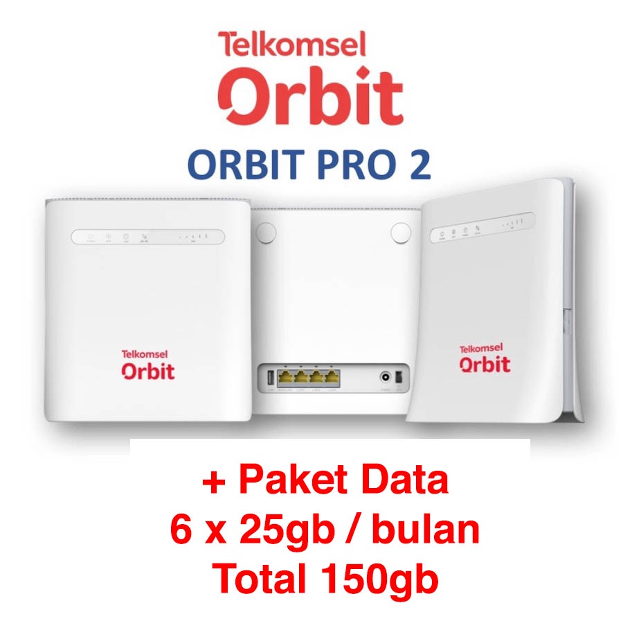 TELKOMSEL ORBIT PRO 2 ZTE 4G WIRELESS ROUTER MF286R  50GB