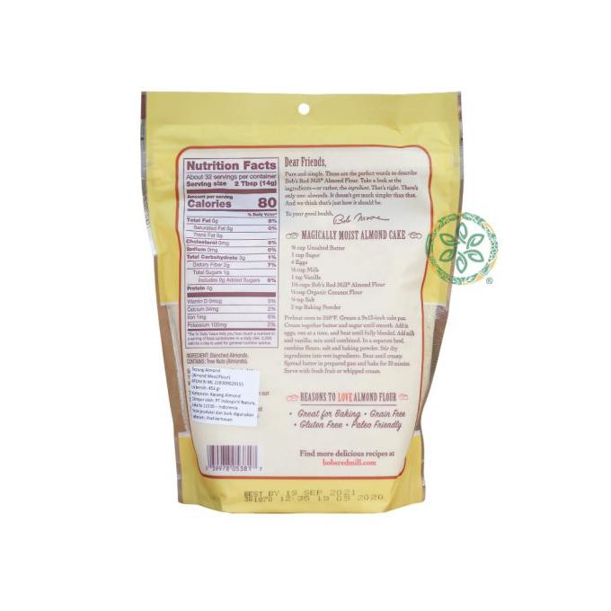 

Discount Bob's Red Mill Super Fine Almond Flour - 453 g