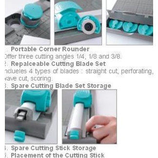 

Big Sale Kw trio 4 in 1 Rotary Paper Trimmer/ alat pemotong kertas/ Cutting mat Cuci Gudang Awal