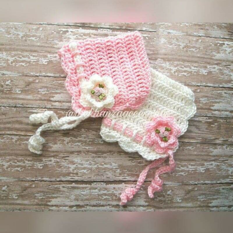 BONNET HAT / BONNET BABY / BABY HAT BONNET / BABY HAT / CROCHET HAT / TOPI BAYI / TOPI NEWBORN