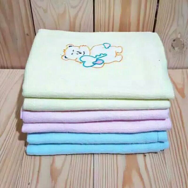 Handuk Bayi Ivory Bordir Ukuran 60*110 Cm-Handuk Mandi Bayi Murah