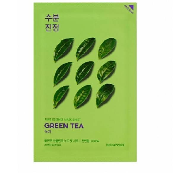 HOLIKA PURE ESSENCE MASK SHEET GREEN TEA | Shop   ee Indonesia