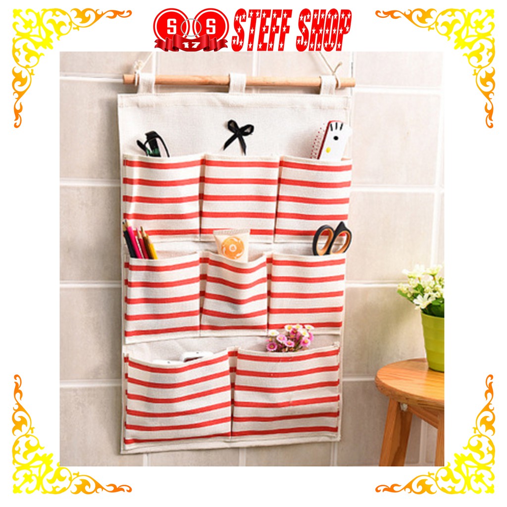Pouch Gantung SALUR 8 Sekat Bahan Tebal Serbaguna M571 TERLARIS