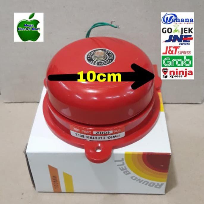 Branded bel rumah☀ round bell listrik besar 10cm bel sekolah bel kring BelRumahLaris