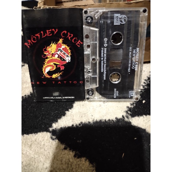 kaset pita motley crue / new tatto