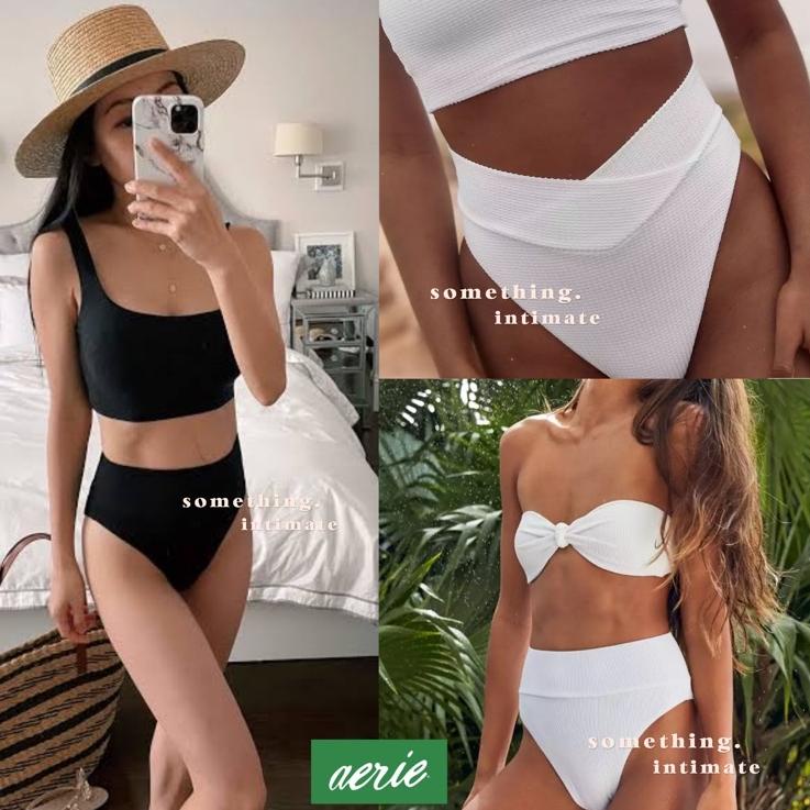 ✤ Aerie Cheeky Highwaisted Bikini Bottoms  / HW Bikini Bottom Panty Underwear Swimsuit Highwaist Bik