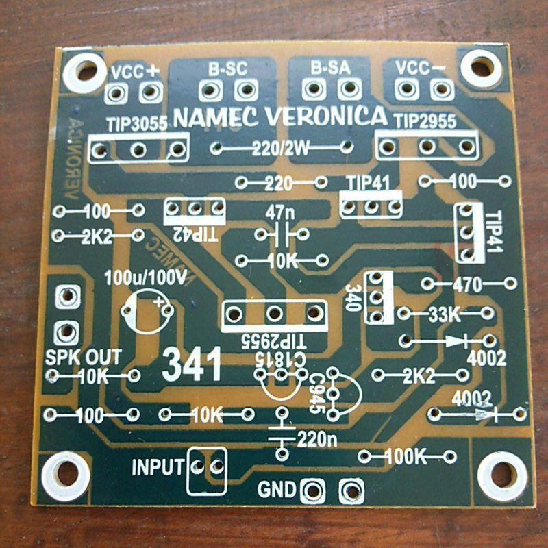 Jual PCB Power Amplifier Micro Bostrap TEF Namec Veronica 341 | Shopee