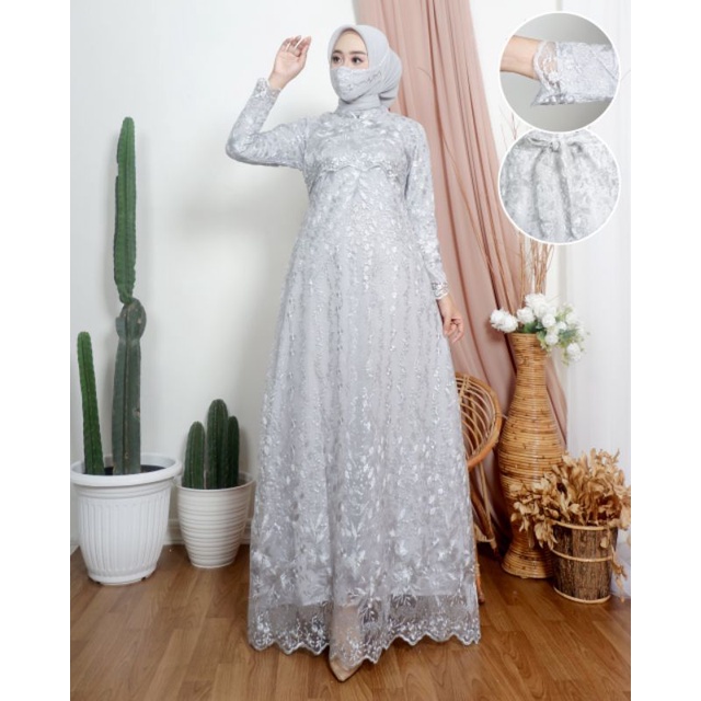 (COD)GAMIS PESTA RATU/GAMIS BROKAT TULLE/GAMIS PESTA MODERN/GAMIS SERAGAMAN/GAMIS HITS/GAMIS MEWAH/G