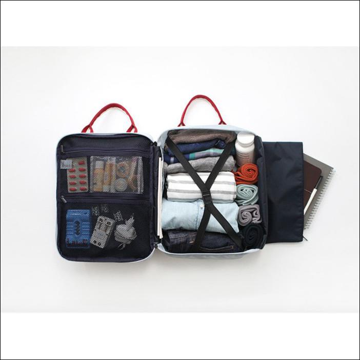 TAS KOPER KECIL KABIN TRAVEL TRAVELLING MINI KOPER TAMBAHAN ORGANIZER - BIRU MUDA