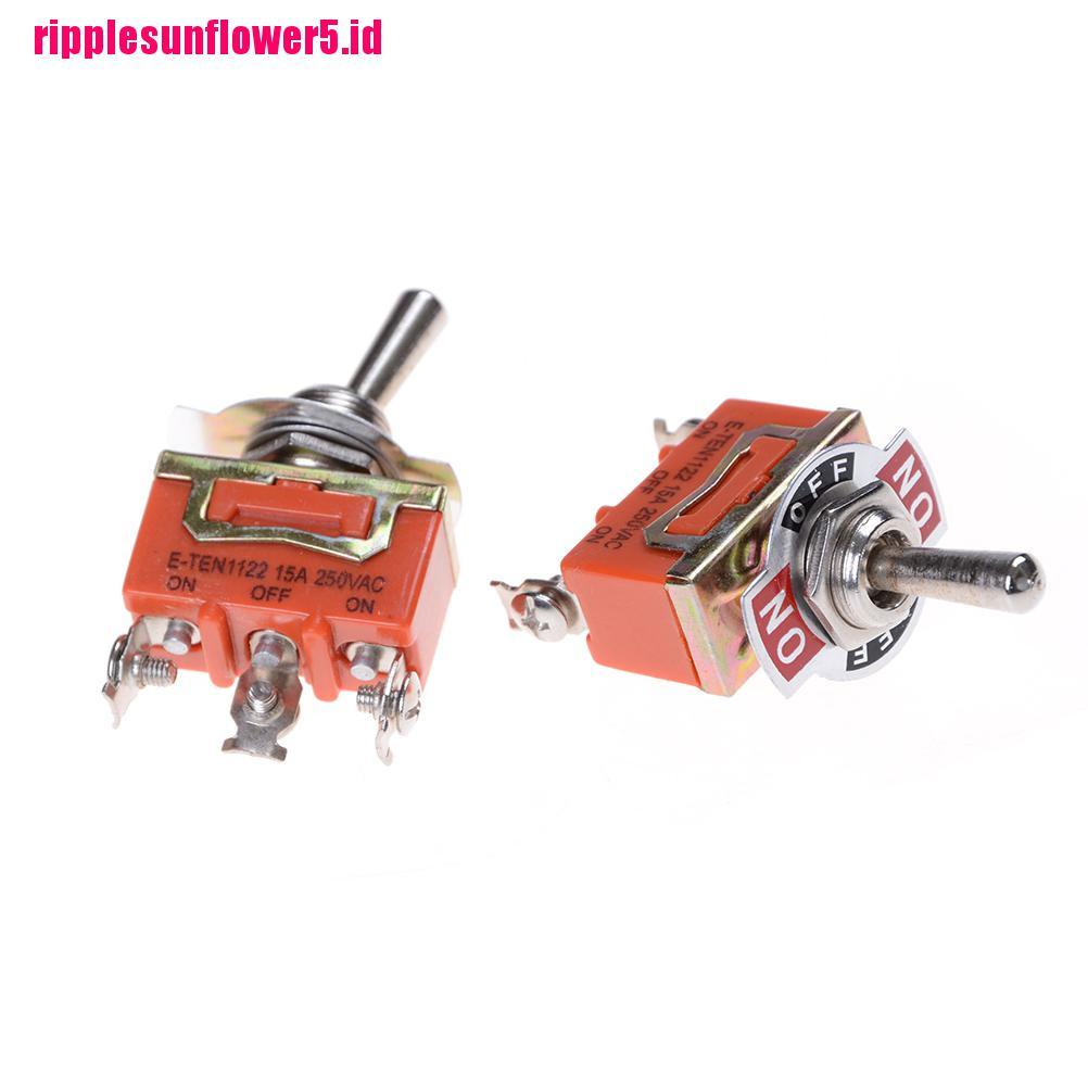 Saklar Toggle Switch ON-OFF SPDT 250V 15A Dengan 3 Terminal