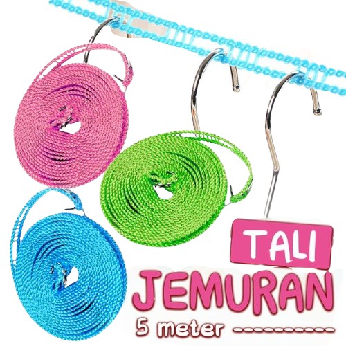 Tali Jemuran 5 meter / Gantungan Baju