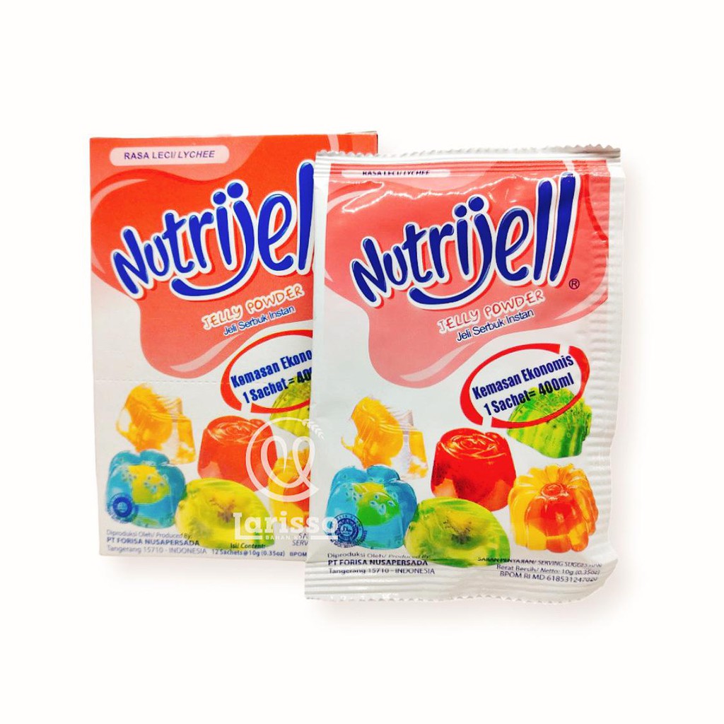 

NUTRIJELL EKONOMIS JELLY POWDER JELI SERBUK INSTAN LECI 10GR