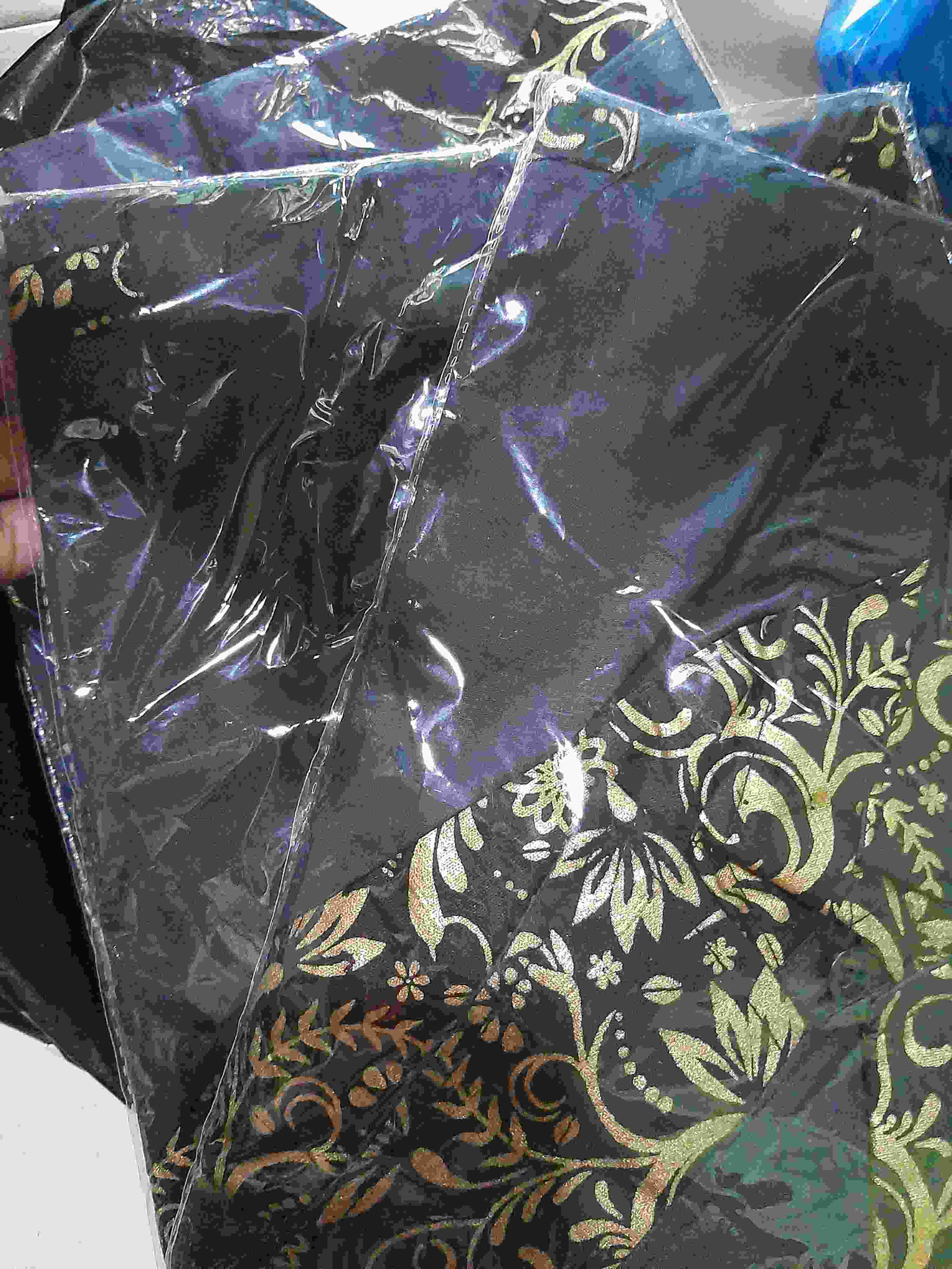 Kemeja Batik Kombinasi Pria Lengan Panjang Simple Modern Zigzag