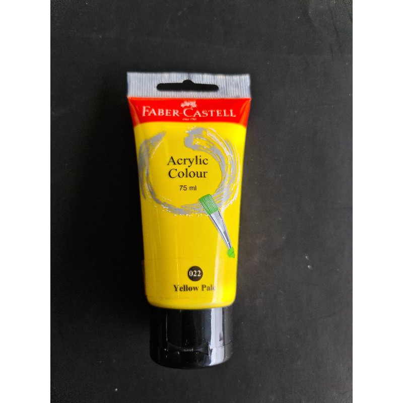 

cat acrylic faber castell colour warna yellow pale 75 ml