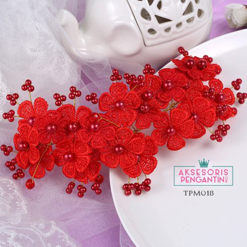 [STOCK TERBATAS] AKSESORIS WEDDING TIARA PENGANTIN HEADPIECE HAIRBAND TPM 018