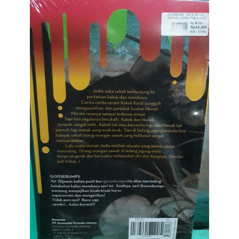 buku goosebumps (teror orang orangan sawah)