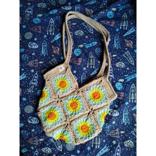 Granny Square Crochet Bag